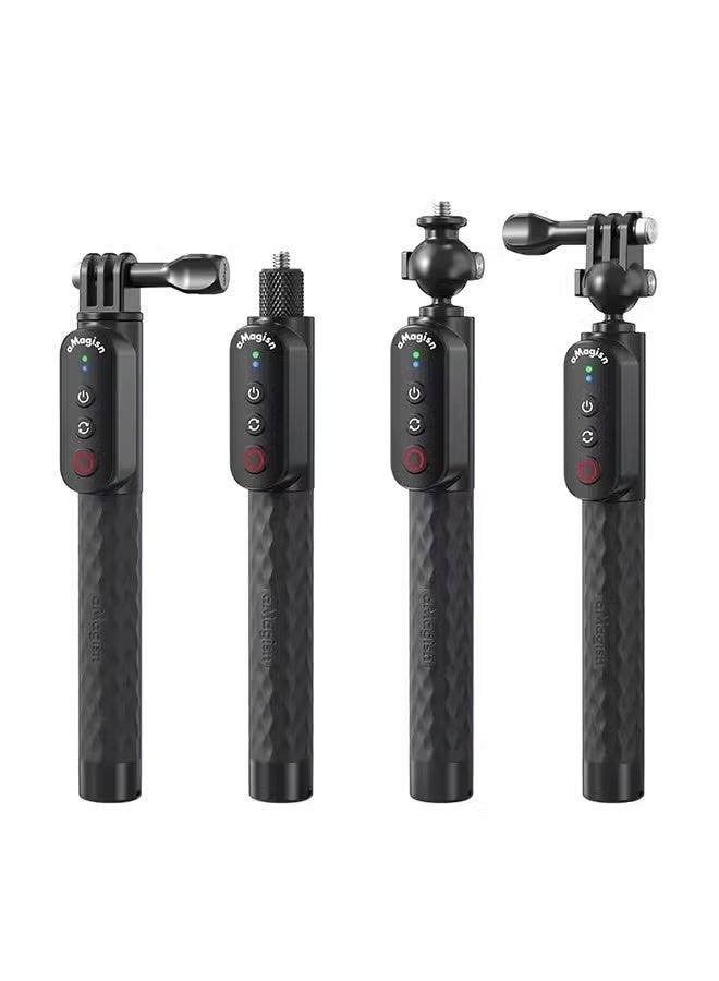 AMAGISN Remote Selfie Stick Bluetooth 5.1 RC Grip 1m Pole For Insta 360 X4 X3 Ace Pro GoPro 13 12 11 10 Smartphones Accessories - Image 3